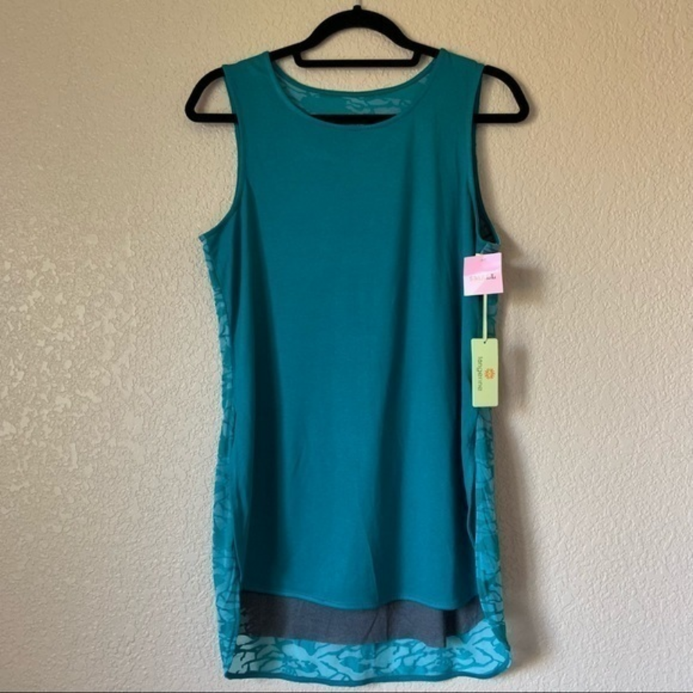 NWT Tangerine Yoga Tank Top Blue Size Small